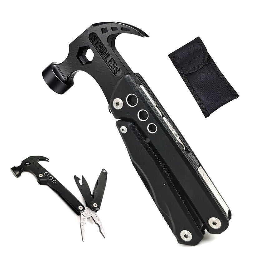 Multifunctional Stainless Steel Mini Screwdriver Plier Hammer