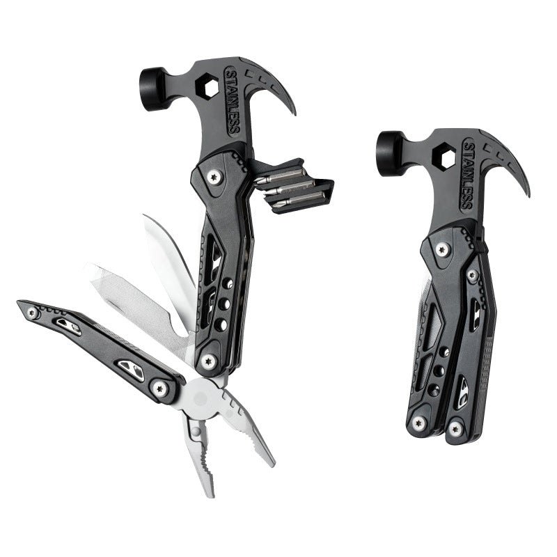 Multifunctional Stainless Steel Mini Screwdriver Plier Hammer